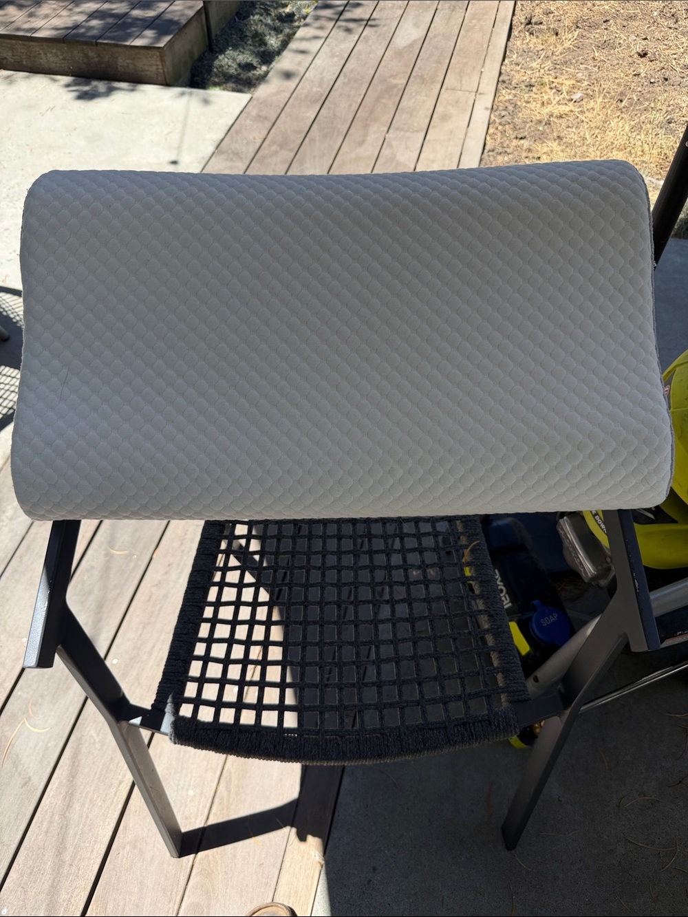 Cooling Memory Foam Lumbar Pillow - White